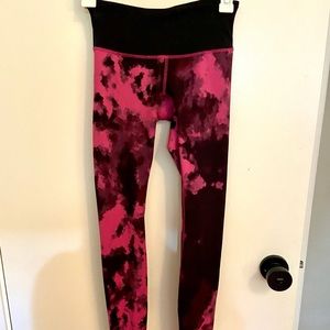 Lululemon pink and black leggings